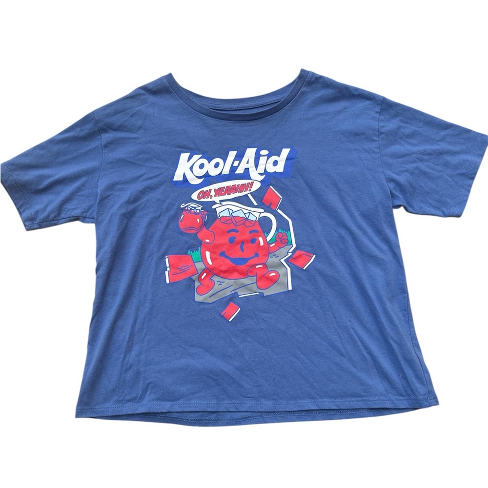 Kraft Kool Aid Man T Shirt Dark Blue Kids Size XXL Adults Size S
